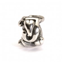 Letter Bead J, Silver