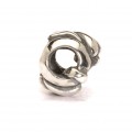 Letter Bead Q, Silver