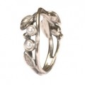 Pearls and Leaves Ring