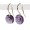 Amethyst, Earrings Accessories on hooks