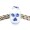 Light Blue Flower on chain
