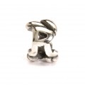 Letter Bead R, Silver
