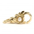 Flower Pearl Lock, gold