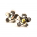 Silver Flower, Earrings
