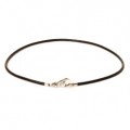 Leather Necklace, Black