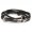 Black leather bracelet