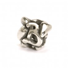 Letter Bead B, Silver