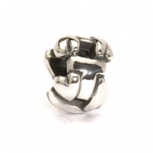 Letter Bead T, Silver