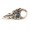 Flower Dichroic Lock silver