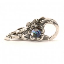 Flower Dichroic Lock silver