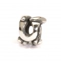 Letter Bead U, Silver