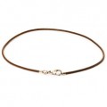 Leather Necklace, Brown
