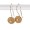 Sun Circle, Small-Gold Plated on hooks