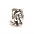Letter Bead K, Silver